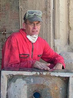 interessanter fossilien marmor